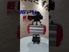 Pneumatic Actuator Driven WCB NPT BSP 스레드 3PC 볼 밸브
