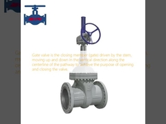 게이트 밸브 (gate valve) 는 줄기에 의해 구동되는 닫기 구성 요소 (gate) 이며, 밸브를 열고 닫는 목적을 달성하기 위해 경로의 중선을 따라 수직 방향으로 위아래로 이동합니다.
